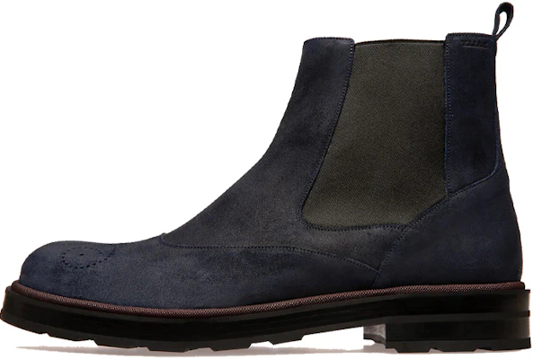 BALLY 皮革切尔西靴 海軍藍色 Buy BALLY 皮革切尔西靴 海軍藍色