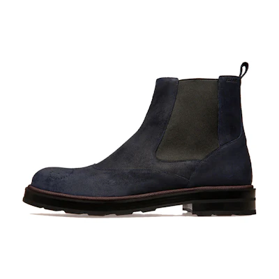 BALLY Leather Chelsea Boots 'Navy Blue'