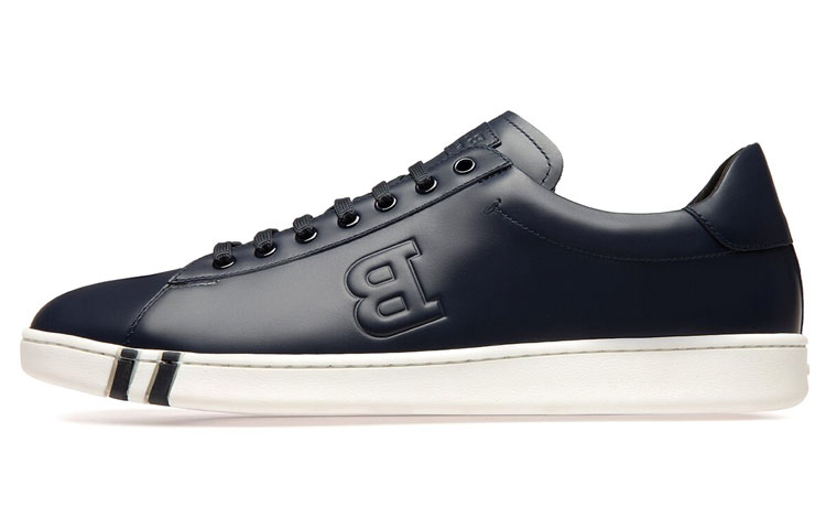 BALLY Leather Fashion Sneaker 'Navy Blue'