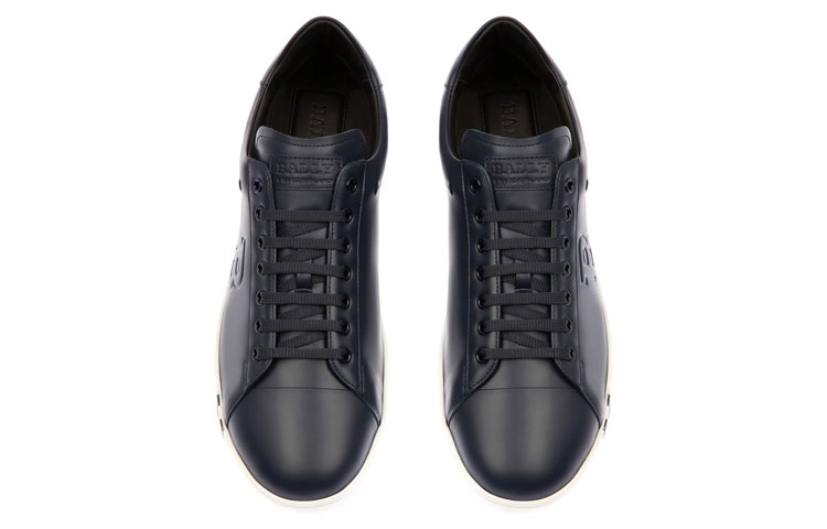 BALLY Leather Fashion Sneaker 'Navy Blue' 圖 4