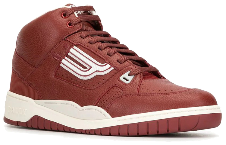 Order BALLY Leather High-Top Sneaker 'Red' 6230952