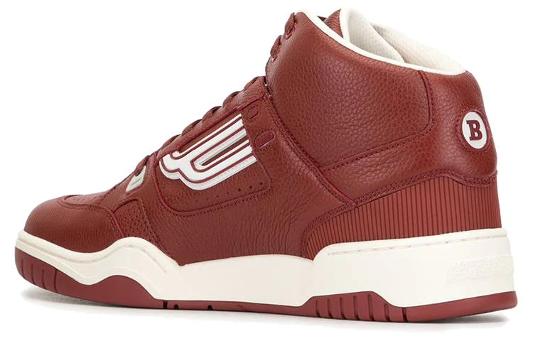 Lookbook BALLY Leather High-Top Sneaker 'Red' 6230952