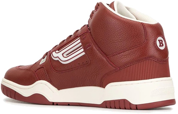 BALLY Leather High-Top Sneaker 'Red' 6230952 Lookbook BALLY Leather High-Top Sneaker 'Red' 6230952