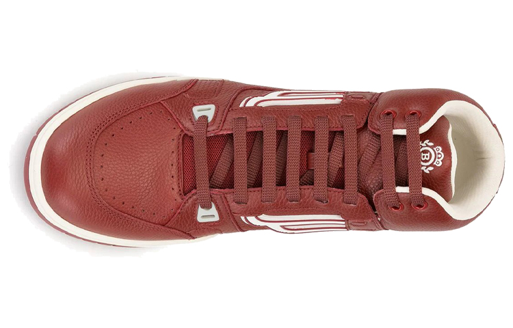 Shop BALLY Leather High-Top Sneaker 'Red' 6230952