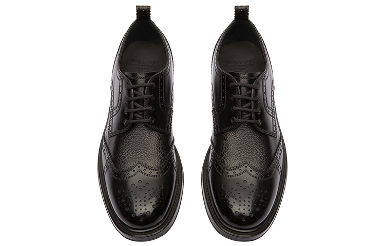 Order 발리 블랙 가죽 레이스업 슈즈 (Bally Black Leather Lace-up Shoes) 6301519