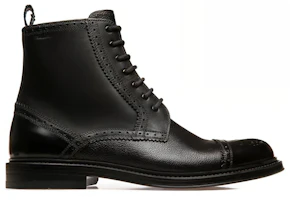 Order BALLY Sepatu Boot Kulit Renda Hitam Fashion Pendek 6301514