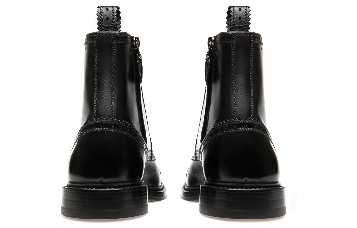 Shop BALLY Bota Negra de Cuero con Cordones 'Fashion Ankle Boot' 6301514