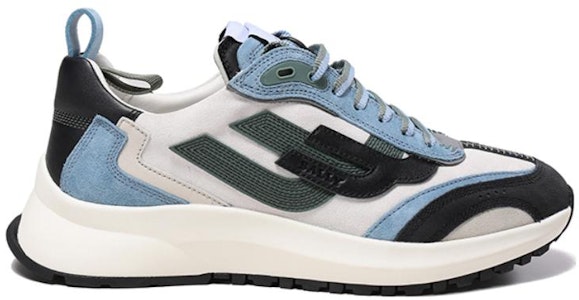 BALLY Zapatillas Bajas de Cuero con Cordones 'Negro Gris Azul' 6303318 Order BALLY Zapatillas Bajas de Cuero con Cordones 'Negro Gris Azul' 6303318