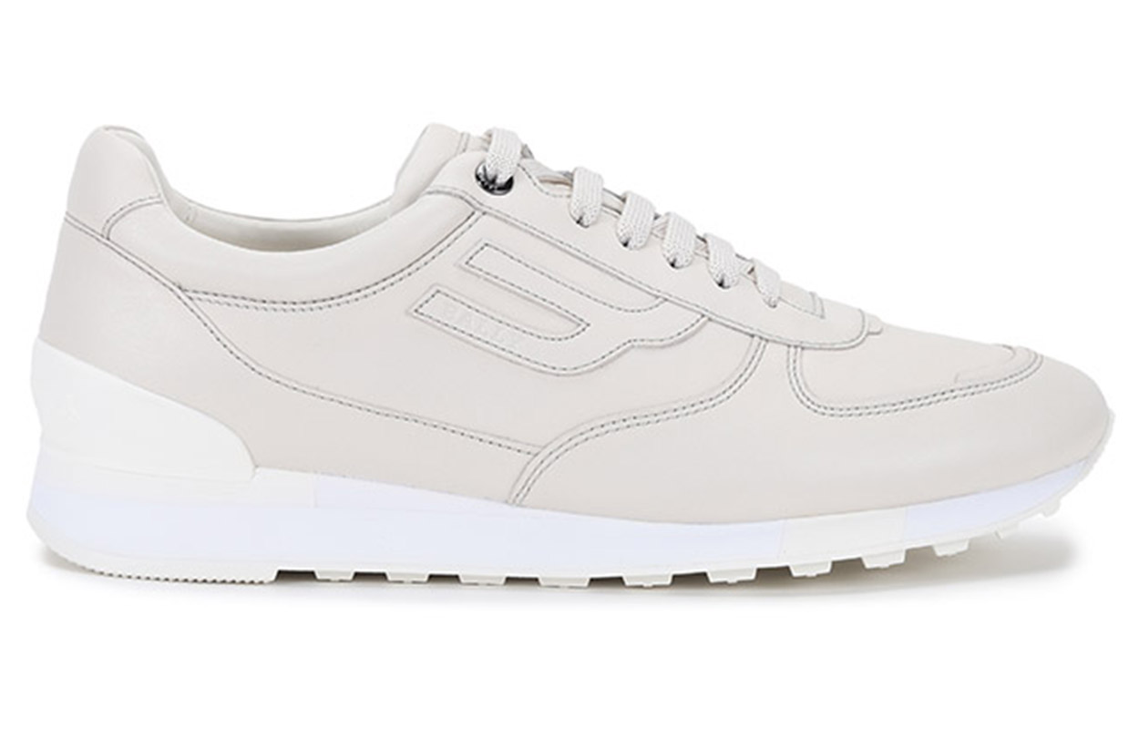 Order BALLY Leather Lace-Up Low Top 'Grey White' 6239589