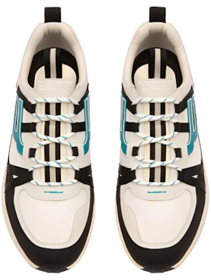 BALLY Sepatu Kulit Lace-Up Low Top 'Putih Hitam Biru' 6301540 Lookbook BALLY Sepatu Kulit Lace-Up Low Top 'Putih Hitam Biru' 6301540