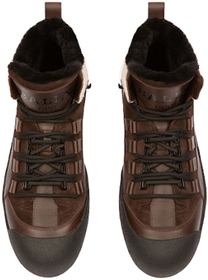 BALLY Leather Lace-Up Outdoor Snow Boots 'Brown' 6239727 Lookbook BALLY Leather Lace-Up Outdoor Snow Boots 'Brown' 6239727