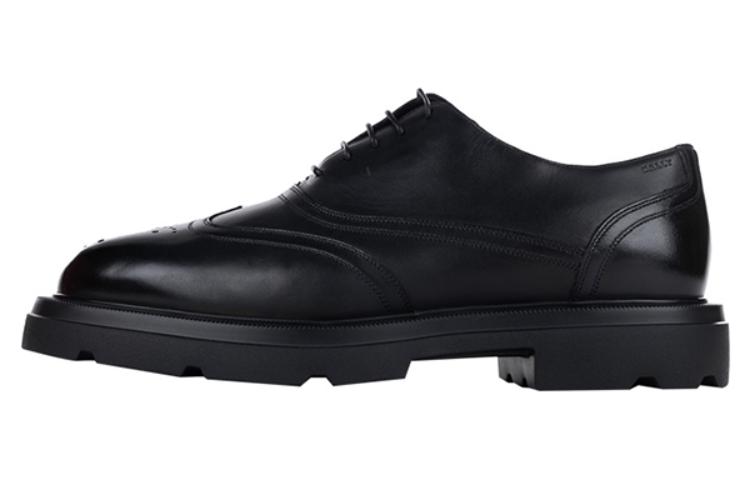 BALLY Leather Lace-Up Round Toe 'Black' 6303739