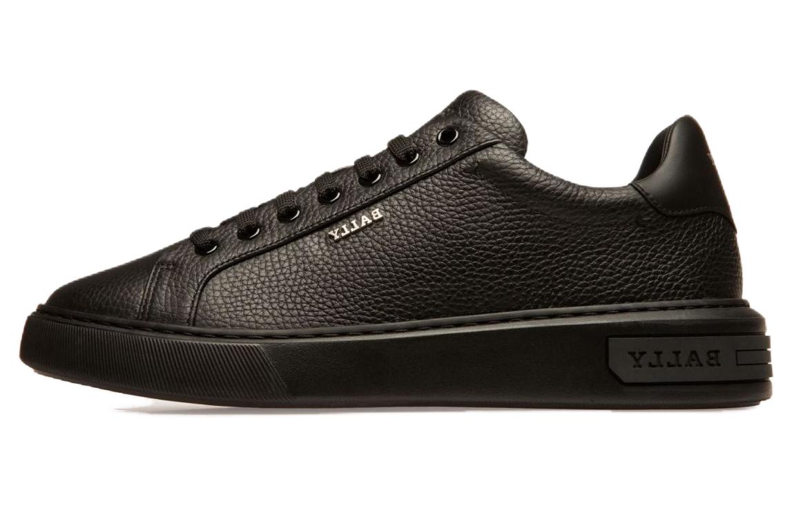 BALLY Leather Lace-Up Sneakers 'Black Fashion' 6300033