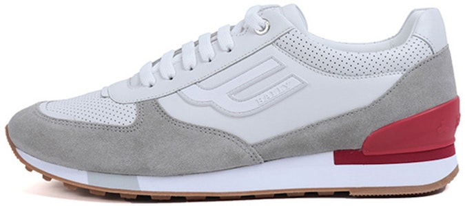 BALLY 皮質 繫帶休閒運動鞋 白灰 Buy BALLY 皮質 繫帶休閒運動鞋 白灰