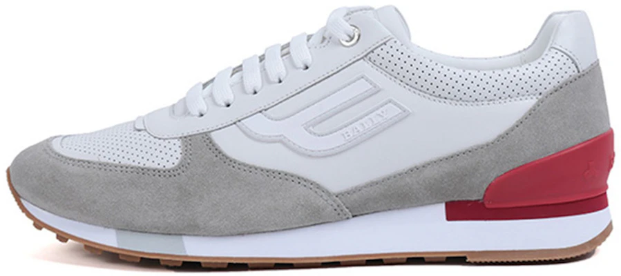 BALLY Leather Lace-up Sneakers 'White Grey' 6237725 Buy BALLY Leather Lace-up Sneakers 'White Grey' 6237725