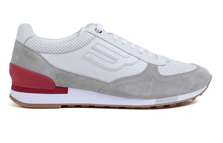 Order BALLY Leather Lace-up Sneakers 'White Grey' 6237725