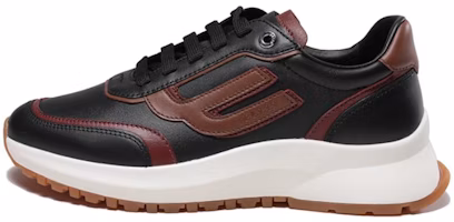 BALLY Leather Lace-Up Sneaker 'Black Brown' 6301864 BALLY Leather Lace-Up Sneaker 'Black Brown' 6301864