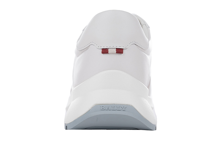 BALLY Leather Lace-Up Sneakers 'White' 圖 4