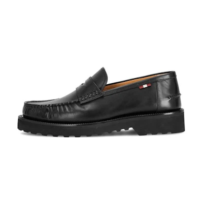 BALLY Leather Loafers 'Black'