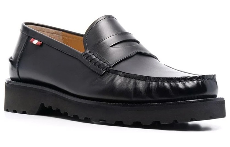BALLY Leather Loafers 'Black' 圖 3