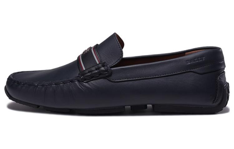 BALLY Leather Loafers 'Blue Black' 6301728
