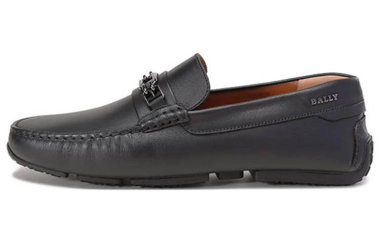 BALLY Leather Loafers with Horsebit Detail 'Black' 6300427