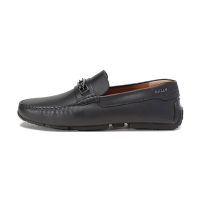 BALLY Leather Loafers with Horsebit Detail 'Black'