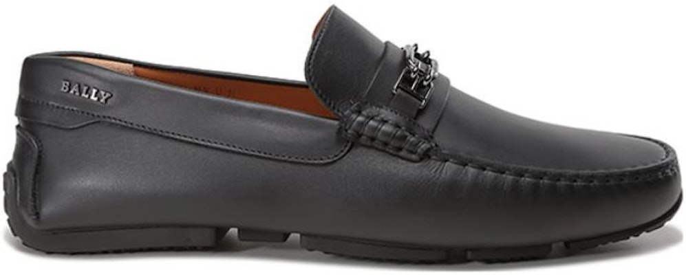 BALLY Leather Loafers with Horsebit Detail 'Black' 6300427 Order BALLY Leather Loafers with Horsebit Detail 'Black' 6300427