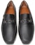 Shop BALLY Leather Loafers with Horsebit Detail 'Black' 6300427