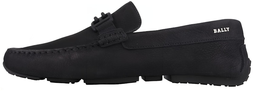 발리 블랙 레더 로고 슬립온 로퍼 6300196 Buy 발리 블랙 레더 로고 슬립온 로퍼 6300196