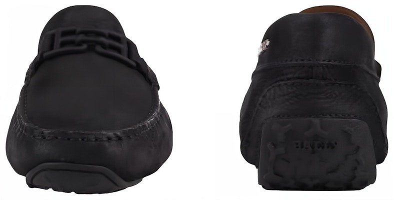 발리 블랙 레더 로고 슬립온 로퍼 6300196 Shop 발리 블랙 레더 로고 슬립온 로퍼 6300196