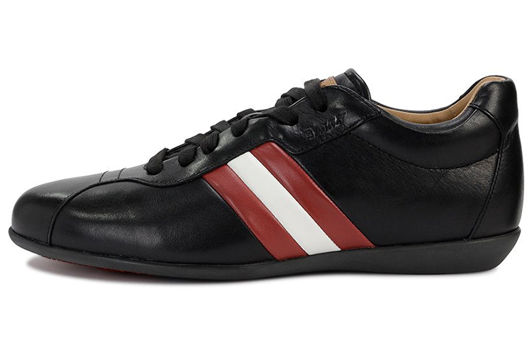 Buy BALLY巴利 皮革 繫帶時尚 低幫 生活休閒鞋 男款 黑色