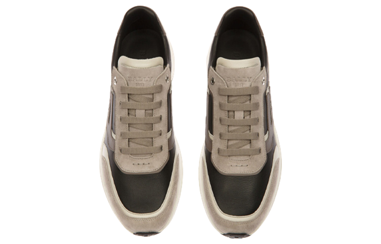 Lookbook BALLY Leder-Sneaker Low-Top ''Schwarz Grau'' 6302766