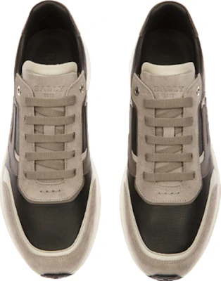 BALLY Leder-Sneaker Low-Top ''Schwarz Grau'' 6302766 Lookbook BALLY Leder-Sneaker Low-Top ''Schwarz Grau'' 6302766