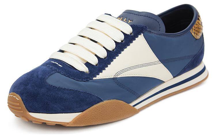 BALLY Leather Low-Top 'Blue White Brown' 圖 2