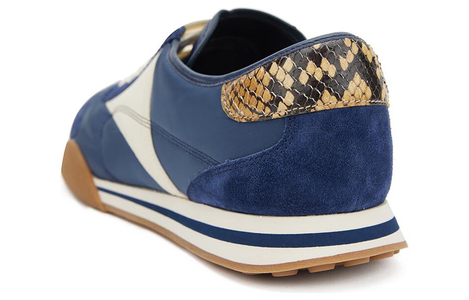 BALLY Leather Low-Top 'Blue White Brown' 圖 4