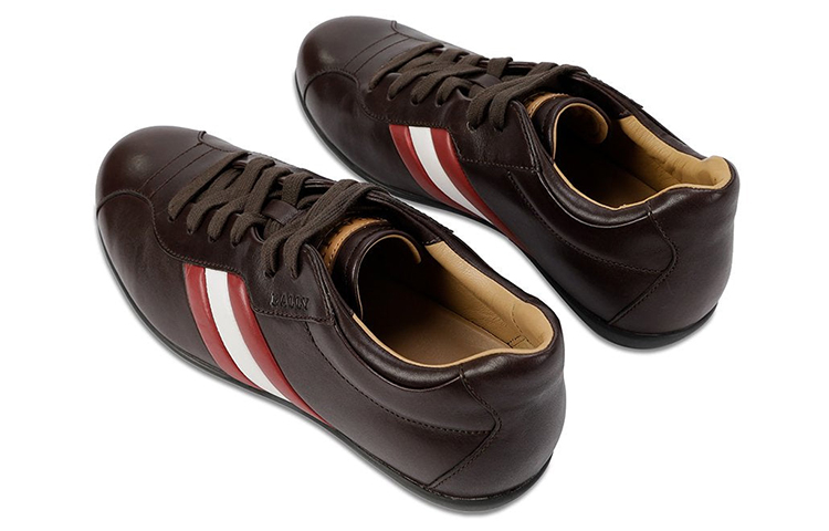 BALLY Leather Low-Top 'Brown Fashion' 圖 4