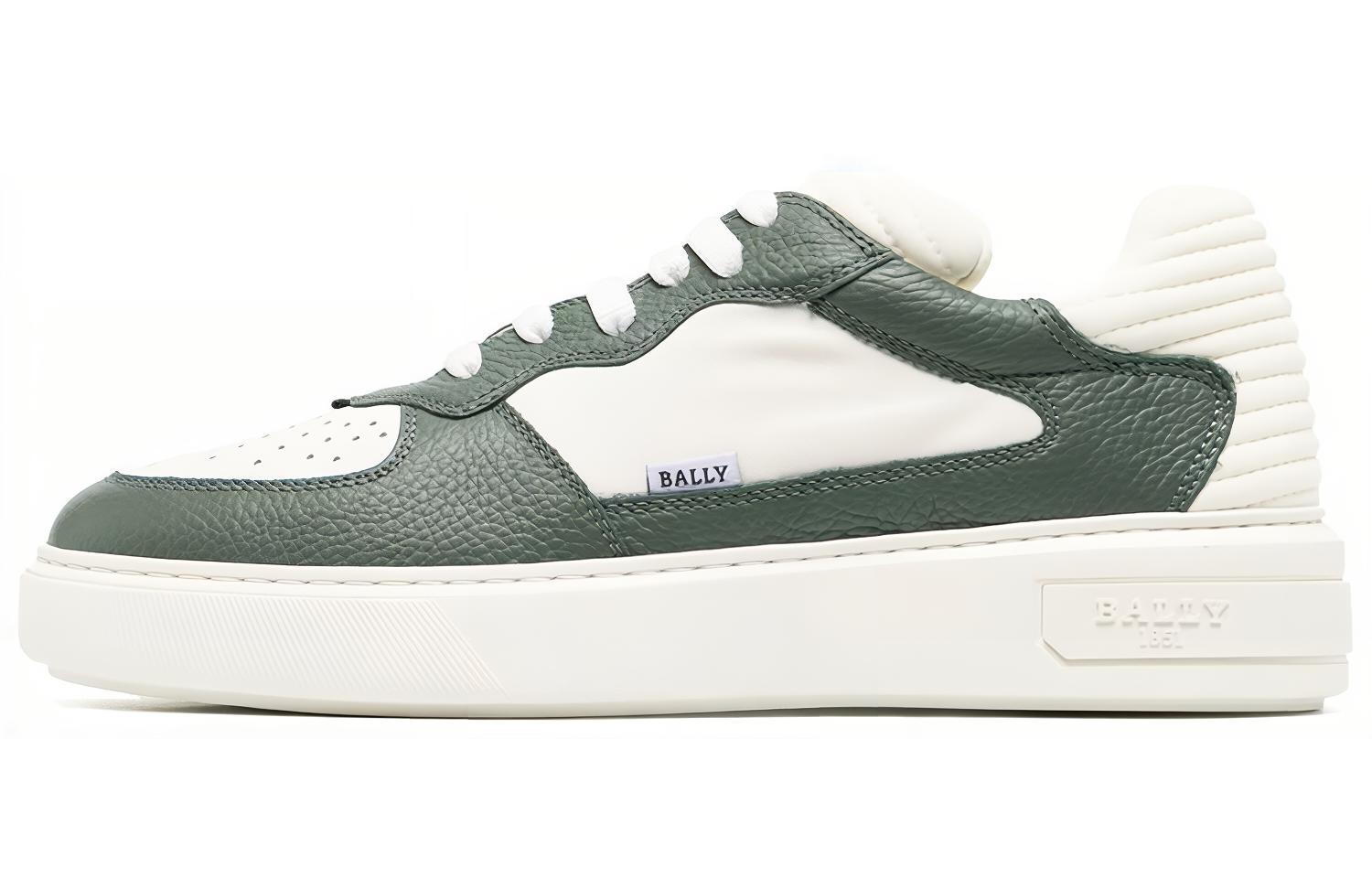BALLY Leather Low-Top 'White Green'