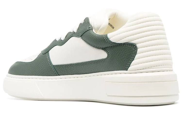 BALLY Leather Low-Top 'White Green' 圖 3