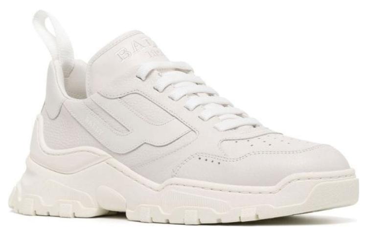 Order BALLY レザー ロートップ「ホワイト レースアップ」6303010 6303010