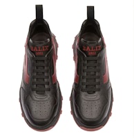 Zapatillas BALLY de Cuero Bajas con Cordones 'Negro Rojo' 6301551 Order Zapatillas BALLY de Cuero Bajas con Cordones 'Negro Rojo' 6301551