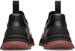 Zapatillas BALLY de Cuero Bajas con Cordones 'Negro Rojo' 6301551 Lookbook Zapatillas BALLY de Cuero Bajas con Cordones 'Negro Rojo' 6301551