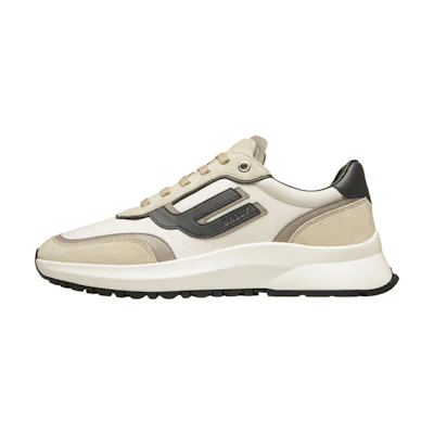 BALLY Leather Low-Top Sneaker 'Beige Grey White'