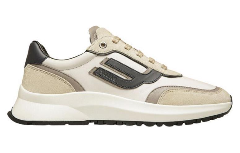BALLY Leather Low-Top Sneaker 'Beige Grey White' 圖 2