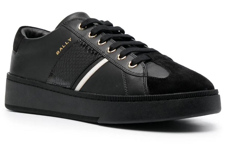 Order Sneaker Kulit Rendah BALLY 'Hitam' 6304575