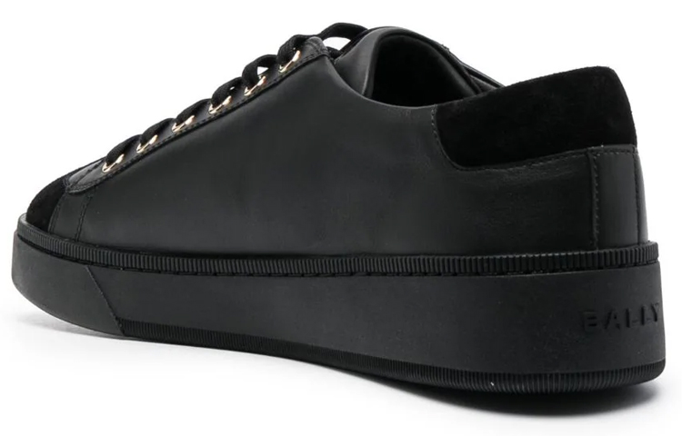 Shop Sneaker Kulit Rendah BALLY 'Hitam' 6304575