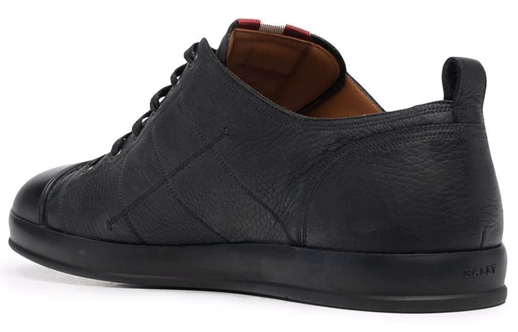 BALLY Leather Low-Top Sneaker 'Black Fashion' 圖 3