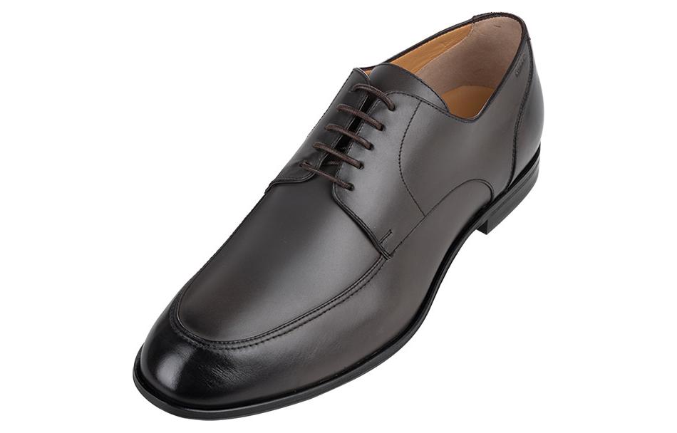 BALLY Leather Low-Top Sneaker 'Black Round Toe Lace-Up' 圖 3