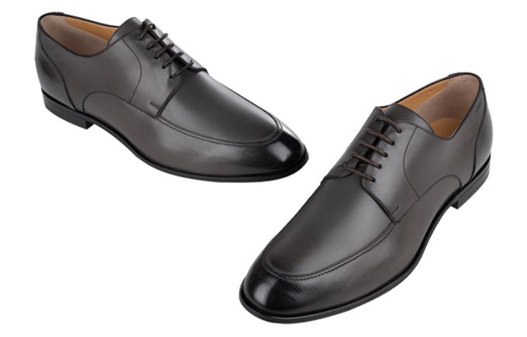 BALLY Leather Low-Top Sneaker 'Black Round Toe Lace-Up' 圖 4