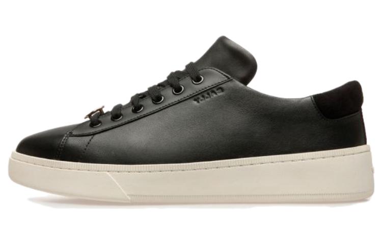 BALLY Leather Low-Top Sneaker 'Black White'